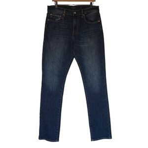 Lucky Brand Jeans Mens 32x34 Blue 410 Athletic Straight Dark Wash Denim Preppy